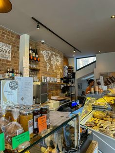 a bakery filled with lots of different types of food