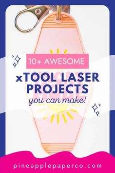 a pair of scissors sitting on top of a piece of paper with the words, 10 + awesome tool laser projects you can make