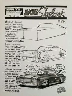 a car is shown in this drawing, and it appears to be from the movie