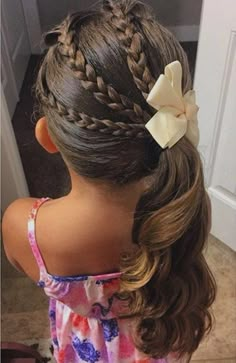 Girls Hairdos, Girl Hairdos, Easy Hairstyles For Kids, Girl Hair Dos, Hairstyles Prom, Hairdo For Long Hair, Hairstyles Easy