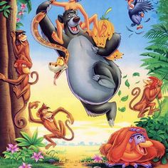 the lion and the mouse movie poster with many different animals on it's back