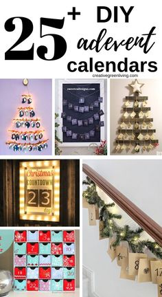 25 + diy christmas calendars that are perfect for any type of holiday celebration