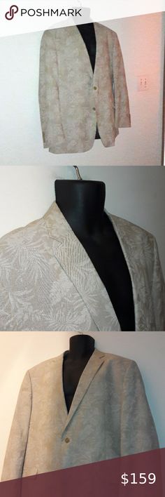 I just added this listing on Poshmark: SADDLEBRED Tropical Blazer, 48L. #shopmycloset #poshmark #fashion #shopping #style #forsale #Saddlebred #Other Green Sport Coat, Navy Sport Coat, Palm Leaf Design, Yellow Blazer