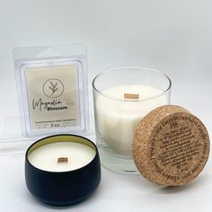 an image of candles and soaps on a white background