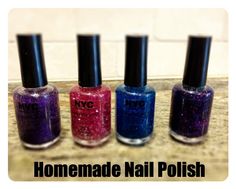 Homemade Glitter, Nail Polish Tutorial, Sleep Over Ideas, Polish Crafts, Feather Nails, Magnetic Nail Polish, Nail Polish Crafts