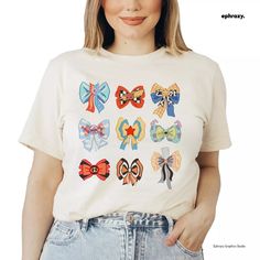 Pixar Fest Disney Inspired Bow Woman T-shirt | eBay Pixar Fest, Cute Disney Shirts, Disneyland Vacation, Disney Merch, Bow Women, Disney Tees, Disney Stuff, Disney Outfits, Disney Inspired