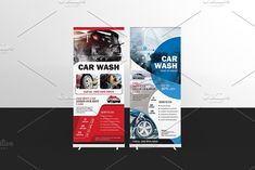 a car wash roll up banner