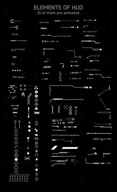 the elements of hud are animated