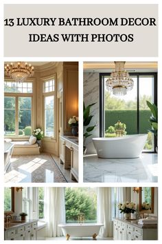 13 Luxury Bathroom Decor Ideas with Photos Luxury Bathroom Decor, Upscale Bathroom, Simple Bathroom Decor, Bathroom Decor Luxury