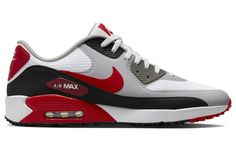 Nike Air Max 90 Golf 'White Black University Red' DX5999-162 Nike Web, Nike Air Max Tn, Nike Shoes Air Max, Shoes Air, Swag Shoes, Gym Shoes, Golf Shoes