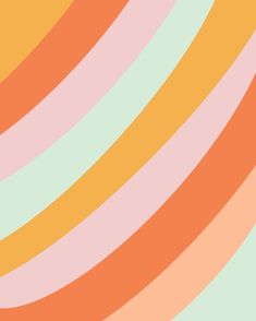 an orange, pink and green striped background