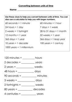 a worksheet with numbers and words to help students learn how to use them