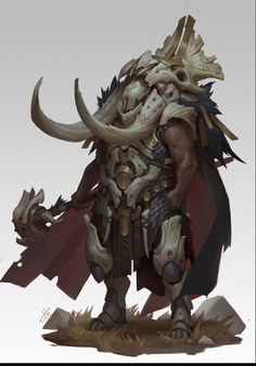 an image of a man with horns and armor