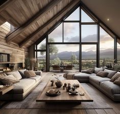 Modern Ski House, Big Beautiful Houses, Ski Chic, Swiss House, Mountain Home Interiors, Modern Mountain House, Barn House Interior, Hut House, Frame Interior