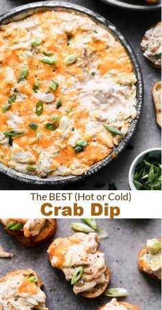 the best hot or cold crab dip recipe is made with only three ingredients and it's ready to be eaten