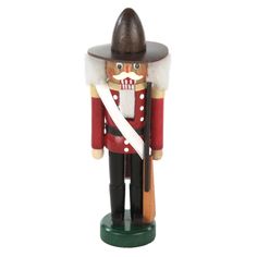 5 1/4" Miniature Canadian Mounted German Nutcracker NCD071X175 Miniature Canadian Mounted German Nutcracker. The miniature nutcracker is a colorful figure, and make popular German Nutcrackers for the woodworkers of the Erzgebirge region of Germany. This Miniature German Nutcracker stands only about 5 1/4 inches tall, and is a fine example of the great craftsmanship. Made in Seiffen Germany. We have so many German Nutcrackers for your Holiday decorating that can add to and complete your collectio German Nutcrackers, Decor Figurines, Holiday Decorating, Nutcracker, Festival Decorations, The Holiday, Seasonal Decor, Woodworking, Figurines