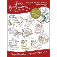 the stitcher's revolution book is shown in red and white, with an image of