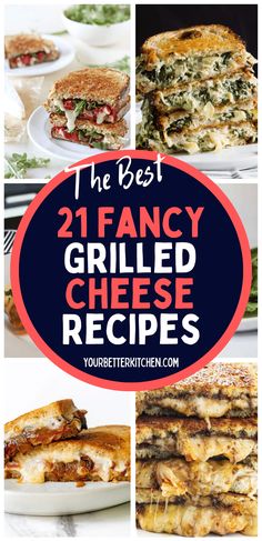 the best 25 fancy grilled cheese recipes to make it look like they are ready for dinner