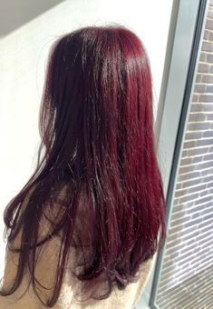 #clawclip #hairstyles #longhair #redhair #brown #black #hair #wavy #curlyhairstyles #violet #burgundy #cherry #wine #burgandy #hairdye #nobleach #visionboard #hairstylesforlonghair #inspiration #bun #messybun #updo #promhairstyles #formal #work #hairtips #haircare #layeredhair #haircut #darkhairstyles #inspo #inspiration #hairbow #ribbon #hairaccessories #hairstyleideas #accessories #hairclipstyles #tan #pretty #cute #dainty #girly #trending #cleangirlaesthetic #clearskin #gold #earrings #hoops #jewelry #clean #girl #layers #wine #red #cherry #cola #longhair #wavy #blowdry #blowwave #layeredhair #purple #haircare #coquette Black Hair Aesthetic, Black Red Hair, Cherry Red Hair, Wine Red Hair, Violet Hair, Bold Hair Color, Dyed Red Hair