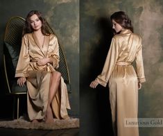 These long silk kimono robes are a great getting ready option for bridal party members. The robe features a tie which cinches at the waist. Mother Of The Bride, Long Silk Kimono, Bridal Honeymoon, Kimono Robes, Silk Kimono Robe, Bridesmaid Party, Silk Kimono, Wedding Bridal, Bridal Party