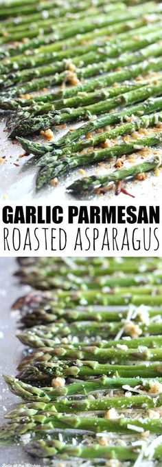 grilled asparagus with garlic parmesan is an easy and delicious side dish