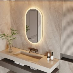 Backlight Bathroom Mirror-Vanity mirror equipped with backlight, single led strip on the back, 3 colors for lighting, giving off a bright glow that creates a soothing atmosphere in bathroom, the lights will not case shadows on your face, great for makeup. Memory Function-The smart mirror press the first button to control 3500K-6500K color temperature, long press to adjust the brightness 20%-100%, the HD silver glass mirror offers you real reflection, CRI=80. Anti-fog and Independent Switches- demister pad size:11, 8x27, 6inch, the defog function works within 3-4 minutes, keeps the mirror fog free and clear image, useful for taking shower, three buttons on the screen, which control the on, off, lighting colors. Unique oval shape, will complete a sleek modern look to the room. Equipped with Bath Wall Mirrors, In Wall Mirror Bathroom, Bathroom Mirror Size Guide Oval, Giant Mirror In Bathroom, Mirror Wall Bathroom Modern, Large Mirrors Bathroom, Long Mirrors For Bathroom, Large Wall Mirrors Bathroom, Above Bathtub Mirror