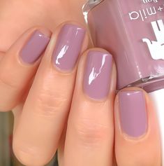 Ella Mila Nail Polish, Best Nail Polish Brands, Nail Shapes Squoval, Nail Polish Shades, Manicure Inspiration, Nail Polish Brands, Vegan Nail Polish, Purple Tones, Best Nail Polish