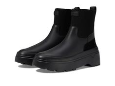 Hunter Explorer Chelsea Flatform Boot - Women's Shoes : Black : Note: Select your US size. Please be advised, the product and box will display UK, US and Euro sizing. For US sizing, both men's and women's sizing is displayed. Men's sizing is represented by M and women's sizing is represented by F. , Discover the joy of urban street escapes wearing Hunter Explorer Chelsea Flatform Boots. The pull-on footwear features rubber upper construction with recycled polyester lining, footbed, and flatform Flatform Boots, Hunter Ankle Boots, Womens Hunter Boots, Womens Rubber Boots, Black Shoes Women, Women Hunters, Pull On Boots, Loeffler Randall, Rubber Boots