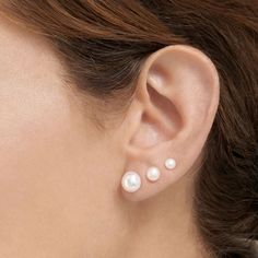 Give your jewelry collection a refresh with this trio of 14k gold plated Adornia freshwater cultured pearl stud earrings.Click on this JEWELRY & WATCHES GUIDE to learn about fit, styles, materials and more! FEATURES Includes: 3 pairs of stud earrings Diameter: 5 mm, 8 mm, 10 mm Backings: post Nickel free Metal: brass Plating: 14k gold Finish: polished Packaging: pouchCULTURED PEARL DETAILS Type: freshwater Size: 5 mm, 8 mm, 10 mm Shape: round Gemstones may have been treated to enhance their appearance. Special care may be required. Please visit our Gemstone Treatment & Special Care Guide for more information. Size: One Size. Color: White. Gender: female. Age Group: adult. Delicate White Gold-plated Pearl Earrings, Dainty Gold-plated Pearl Earrings For Pierced Ears, Delicate Gold-plated Pearl Earrings For Pierced Ears, White Pearl Earrings Stud, White Round Gold-plated Pearl Earrings, Hypoallergenic 14k Gold-filled Round Pearl Earrings, White Pearl Earrings, Recruitment Outfits, Pearl Details