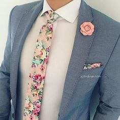 Ties Knots, Flower Suit, Floral Ties, Suit Men, Mens Fashion Suits, Suit Fashion, Suit And Tie, Mens Fashion Trends, Fashion Mode