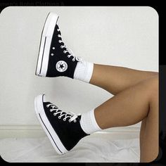 Converse Lugged High Top Outfit, Converse Shoes Platform, Girly Shoes Boots, Blue Converse Outfit, High Top Outfit, Black Platform Converse, Converse Lugged, Blue Converse, Platform Converse