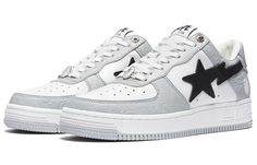 1H70-191-002-GREY Bapesta Shoes, Bape Shoes, Bape Sta, Ape Bape, Shoe Inspo, Bathing Ape, Swag Shoes, A Bathing Ape, Us Man