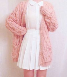 Áo Blu, Diy Sy, Converse Outfits, Kawaii Hoodie, Big Dresses, Pastel Fashion, Kawaii Fashion Outfits, Tumblr Outfits, Pink Cardigan