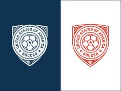 two different logos for the united states of america soccer team