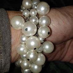 Beautiful Fun Funky Chunky Pearl Type Bracelet . Built Text Strong Never Worn Made On A Watch Type Band. Stretches To Fit. Dress It Up Or Down. Band Stretches, Chunky Pearls, Pearl Types, Fit Dress, Pearl Bracelet, Womens Jewelry Bracelets, Women Jewelry, Bracelet, Band