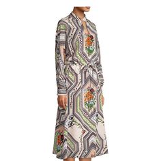 Great Silk Shirt Dress With Slip. Runs Large (Tag Says Small But This Does Not Fit With The Usual Tory Burch Sizing). Worn Once And In Perfect Condition. Silk Printed Dress, Knit Polo Dress, Long Sleeve Navy Dress, Long Sleeve Chiffon Dress, Mini Tunic Dress, Chambray Shirt Dress, Tory Burch Dress, Silk Shirt Dress, Floral Sheath Dress