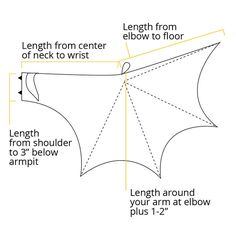 the diagram shows how to cut an origami style bat with measurements and instructions