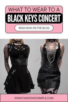 Rock out in style at the next Black Keys concert! Discover the ultimate guide on 'What to Wear to a Black Keys Concert' for a killer look that matches the vibe of the music. From edgy leather jackets to vintage band tees, we've got you covered. Get ready to steal the spotlight with your concert outfit! #BlackKeys #ConcertOutfit #RockFashion #WhattoWeartoaBlackKeysConcert #Blackkeysconcert #whattowear #Concertfashion Grunge Glam Outfits, Concert Style, Edgy Leather Jacket, Rocker Look, Black Keys, Tomboy Chic, Vintage Band Tees