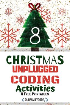 Code your way through the Christmas season with these 8 Christmas unplugged coding activities for kids! #Christmas #teachkidstocode December Homeschool, Coding Activities For Kids, Activities For Kids Christmas, Unplugged Coding Activities, Stem Kids, Coding Activities, Steam Lab, Elementary Technology