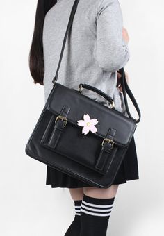 Black School Bags, Japanese Bag, Shoulder Backpack, Handbag Women, Fashion Vintage