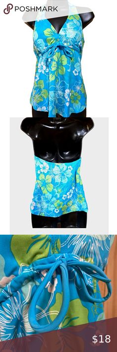 Motherhood Maternity- Tropical Halter Swim Top Halter Swim Top, Tropical Flower, Motherhood Maternity, Halter Style, Swim Top, Built In, Top Brands, Swimming