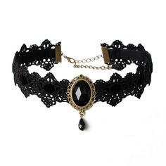 PRICES MAY VARY. This choker necklace for women is unique and fashion,Perfect for Halloween,Costume play, Festival party,Thanksgiving,Christmas,Masquerade,Single party,Buck's Party,Quinceanera, Engagement Celebration,Fashion Show,Renaissance Theme Play. Length Adjustable Designed:Lace Length-11’’(28cm),Extended Chain: Approx 2.77’’(7cm), Width-1.37".Necklace minimum length:11.8'',Maximum total length:13.77". Fits most people,you can adjust the length to a perfect fit with the extension chain. Ex Adjustable Gothic Choker For Cosplay, Emo Style Metal Choker For Halloween, Emo Metal Choker For Halloween, Punk Jewelry For Halloween Costume Party, Gothic Black Costume Accessories As Gift, Black Metal Choker For Cosplay, Punk Style Necklace For Halloween Gift, Adjustable Metal Choker For Cosplay, Gothic Costume Choker Necklace