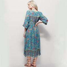 Blue Print Tassel Irregular Long Loose V-neck Boho Beach Dress
Size Table: Summer Vacation V-neck Dress With Split Neck, Hippie V-neck Beach Cover-up Dress, Bohemian V-neck Beach Dress In Rayon, Bohemian V-neck Boho Dress For Vacation, Bohemian V-neck Midi Dress For Vacation, Flowy Midi Length V-neck Dress For Vacation, Bohemian V-neck Maxi Dress For Beach Season, Turquoise V-neck Maxi Dress For Vacation, Bohemian V-neck Dress For Vacation