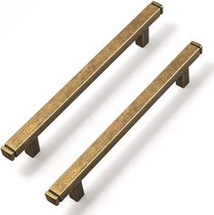 an image of two wooden handles on white background