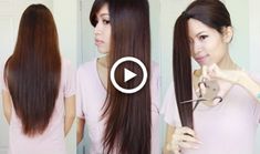 The Best Hair Hack How to Cut & Layer Your Hair at Home #hair #diy | hair styles videos videos diy split ends Diy Hair Hacks, Style For Long Hair, Easy Party Hairstyles, Hair Front, Hair Hack, Home Hair, Amazing Hairstyles