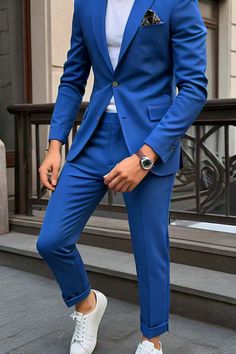 From classic combos to trendy twists, learn how to style a royal blue suit with confidence and elegance Blue Suit Style, Blue Suit Outfit