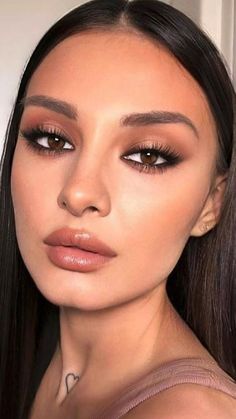 [Promotion] 46 Essential Brown Smokey Eye Makeup Insights You Have To See At Once #brownsmokeyeyemakeup Ball Makeup, Wedding Makeup For Brown Eyes, Prom Makeup Looks, Smokey Eye For Brown Eyes