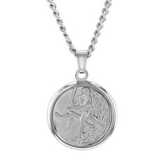 Nothing beats having your favorite sport on a necklace that you can wear on the daily. A relief engraving of a baseball duo adorns this stainless steel medallion pendant. It is the perfect accessory for a sports-inspired youth. This is also an ideal gift for men for any occasion  may it be Fathers Day, Bar Mitzvah, Valentines Day, or as a birthday, graduation, or just-because present. This stainless steel sports medallion and the included chain are tarnish-resistant and durable. A durable lobste Bar Mitzvah, Necklace Chain, Gift For Men, Chains Necklace, Mens Gifts, Ideal Gift, Fathers Day, Mens Jewelry, Jewelry Watches