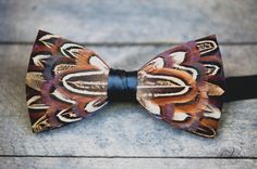 Phunky Pheasant bow ties Wedding With Pheasant Feathers, Pheasant Feather Wedding Gifts, Brackish Bowties, Wedding Pheasant Feathers, European Fashion Men, Pheasant Feather Wreath Rustic, Art Stall, Rustic Romance Wedding, Feather Bow Ties