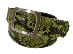 You are looking at a genuine snake skin belt in good condition.  Belt is 1"5 wide and measures 42" long and belt is adjustable. Belt is made of snake skin with silver tone hardware and belt is in good  condition and is exactly as pictured. 100% genuine snake skin in good condition and will last you for years to come.  I SHIP WORLDWIDE    I want to stress that item is vintage which means it's not new. All my customers are very important to me and I believe communication is very important. I do no Green Snake, Suspender Belt, Adjustable Belt, Suspenders, Snake Skin, No Response, Silver Tone, Hand Made, Accessory Gift